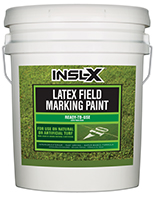 Laredo Paint & Decorating® Insl-X Latex Field Marking Paint is specifically designed for use on natural or artificial turf, concrete and asphalt, as a semi-permanent coating for line marking or artistic graphics.

Fast Drying
Water-Based Formula
Will Not Kill Grassboom